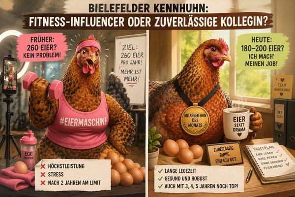 Wie viele Eier legt das Bielefelder Kennhuhn wirklich?