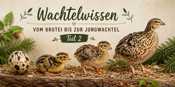 Wachtelküken – Vom Brutei bis zur Jungwachtel Teil 2