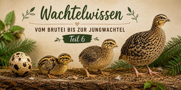 Wachtelküken – Vom Brutei bis zur Jungwachtel Teil 6