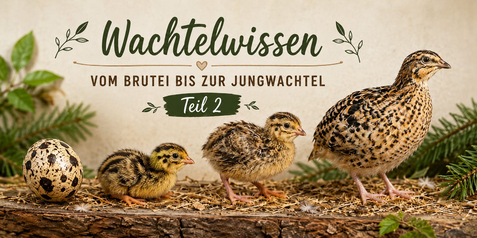 Wachtelküken – Vom Brutei bis zur Jungwachtel Teil 2